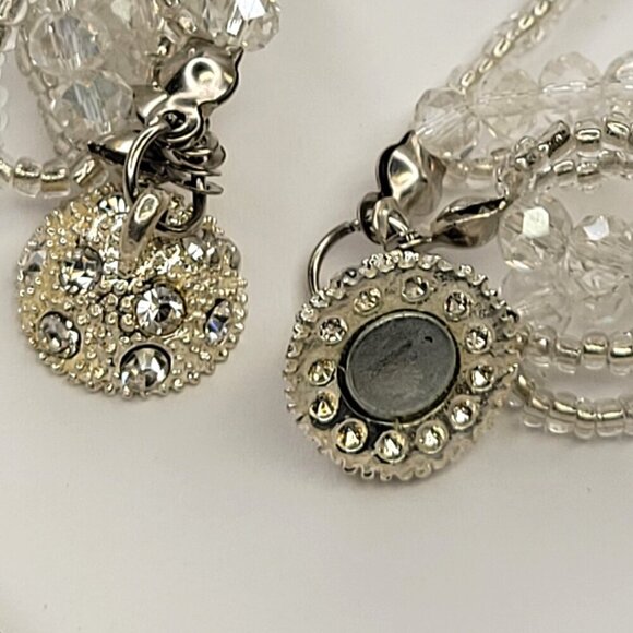 Multi Strand Braided Necklace Glass Bead Braided Necklace Beaded Twist Necklace - Picture 5 of 9